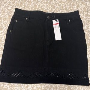 Black Jean skirt